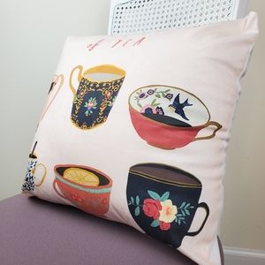 Cup Of Tea Pillow Cover